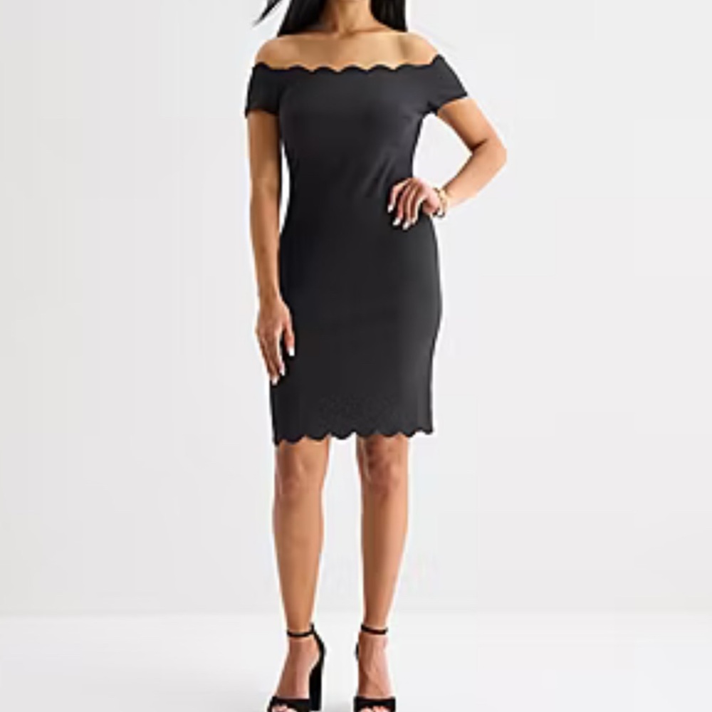 Premier Amour Off the Shoulder Sheath Dress